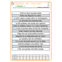 Les courses de lecture Halloween