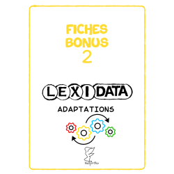 5 fiches LEXIDATA adaptées